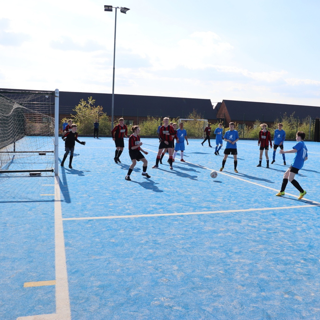 Y10 playing football