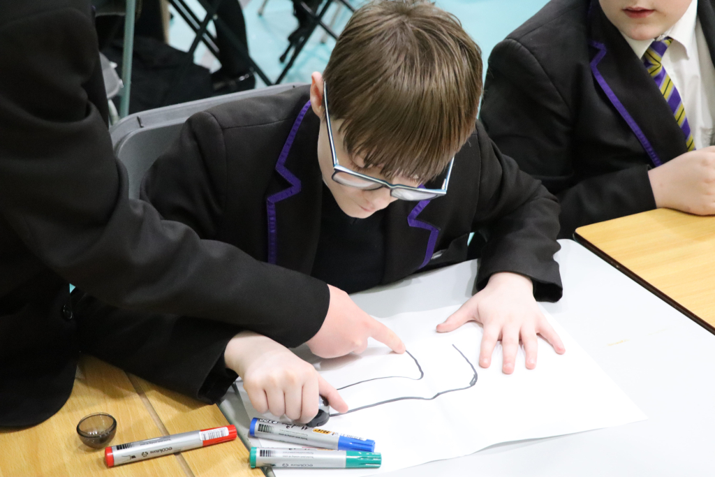 Students at ai workshop