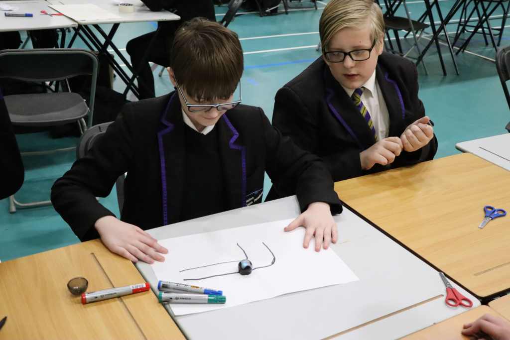Students at ai workshop