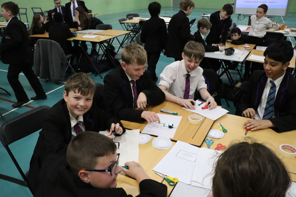 Students at ai workshop