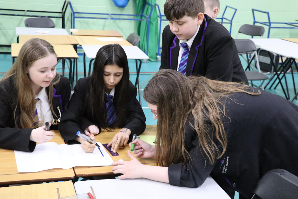 Students at ai workshop