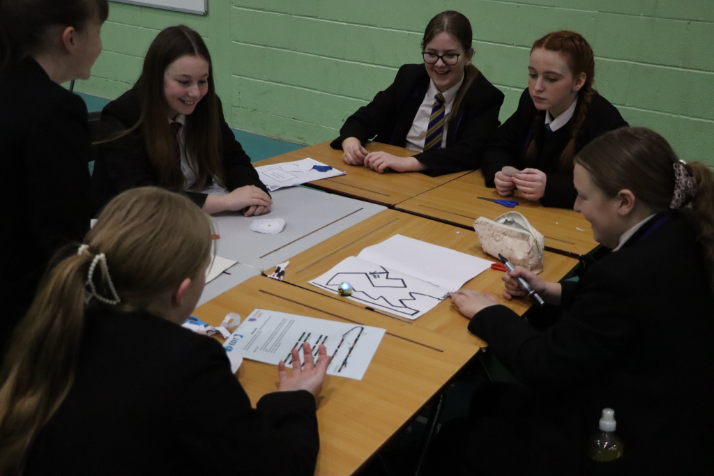 Students at ai workshop