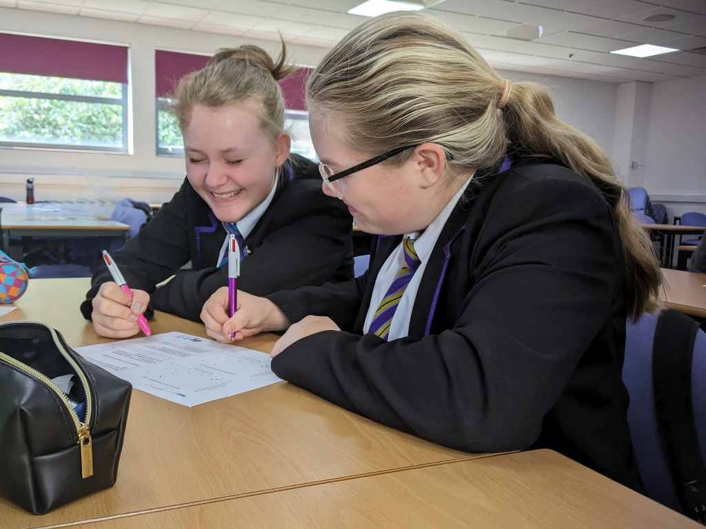 students at keele maths event