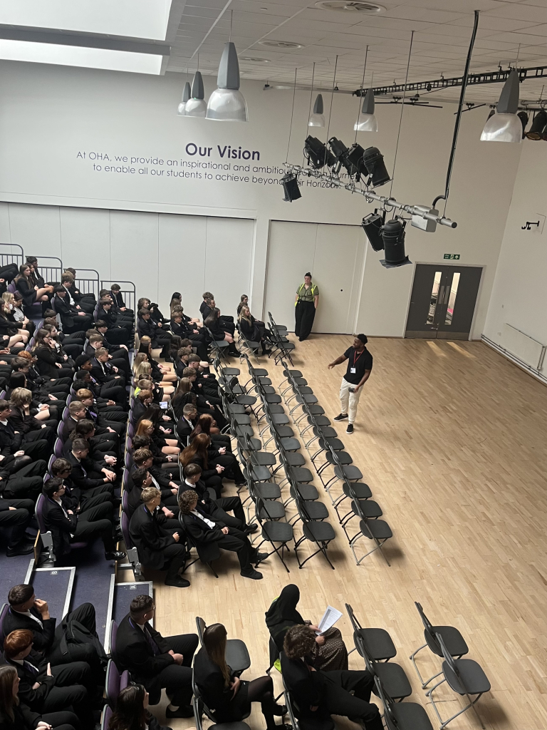 students during speech