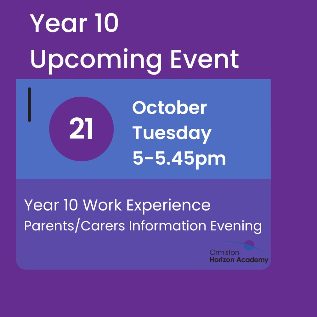 y10 work experience poster 
