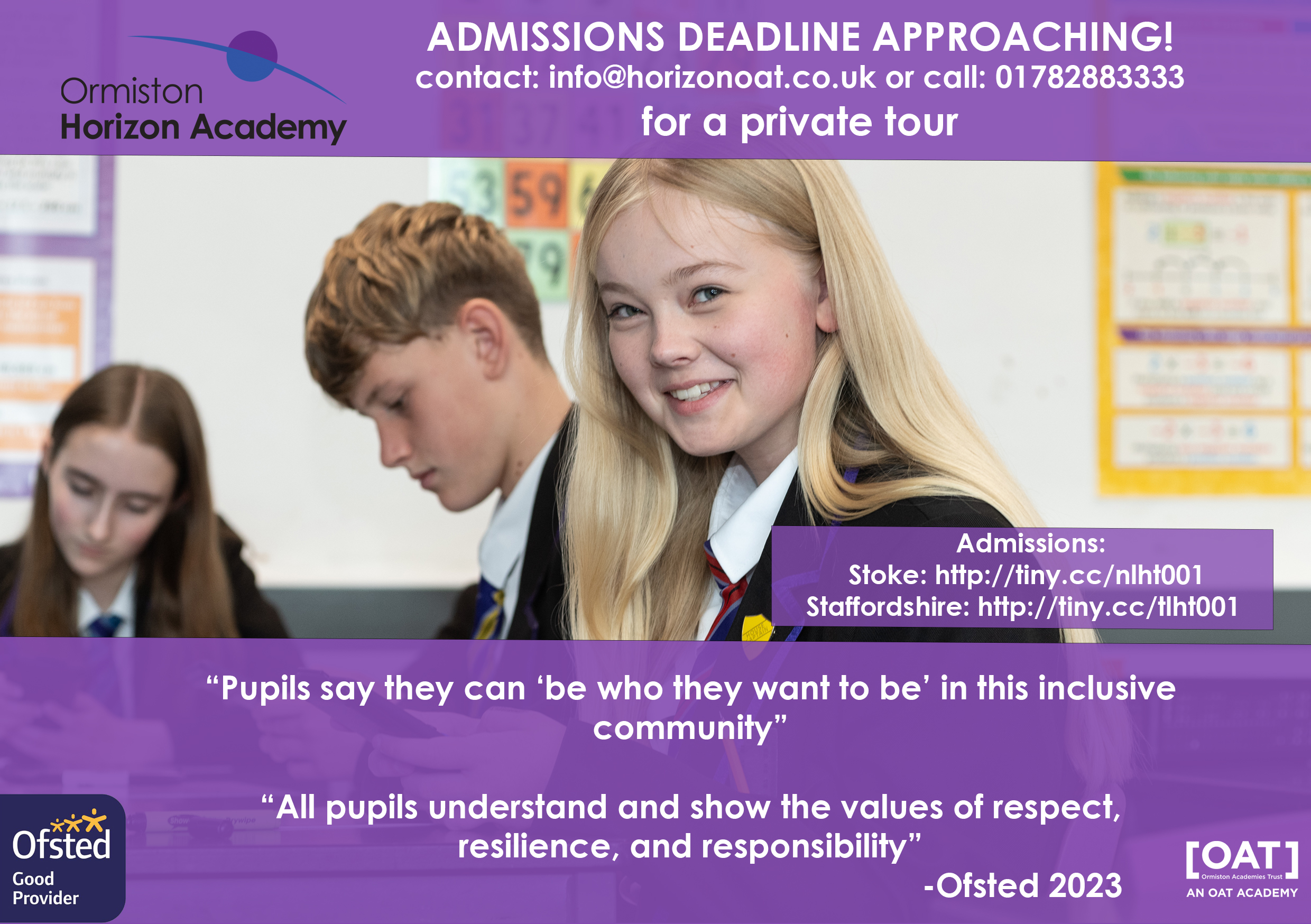 Admissions Deadline