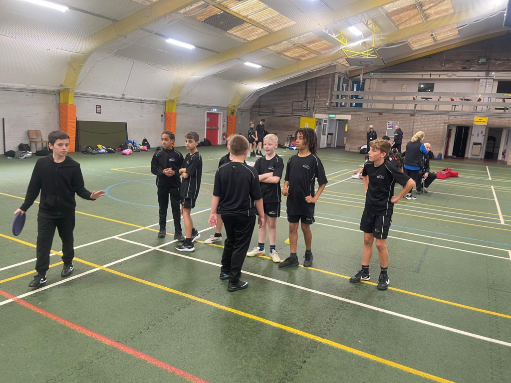 year 7 students at partnership games