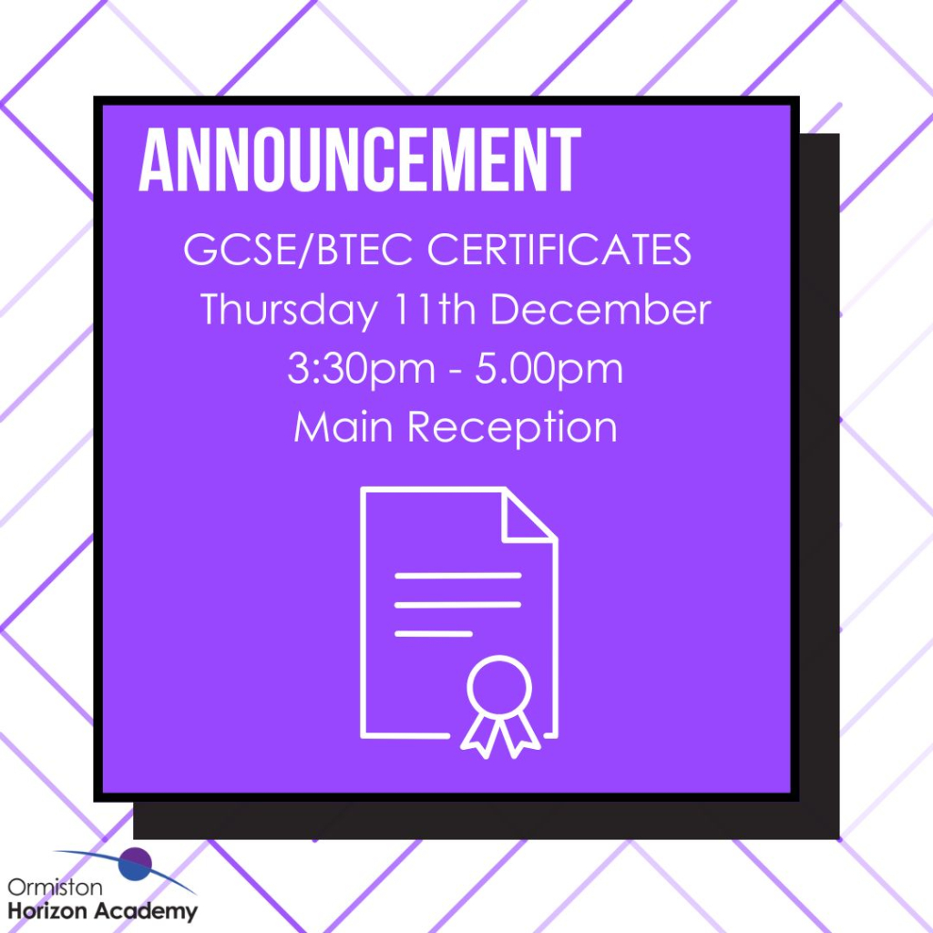 gcse certificate poster