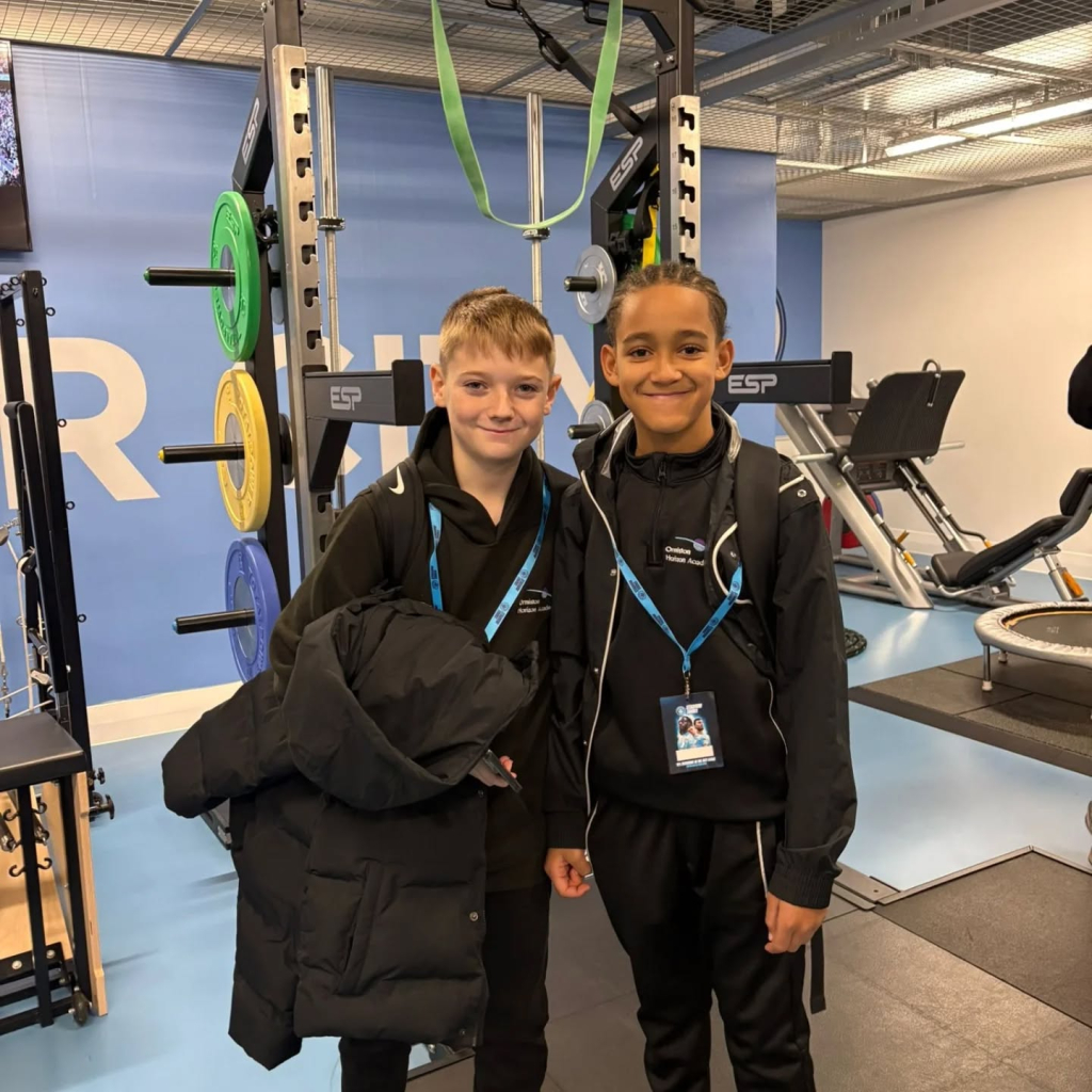 students at etihad stadium
