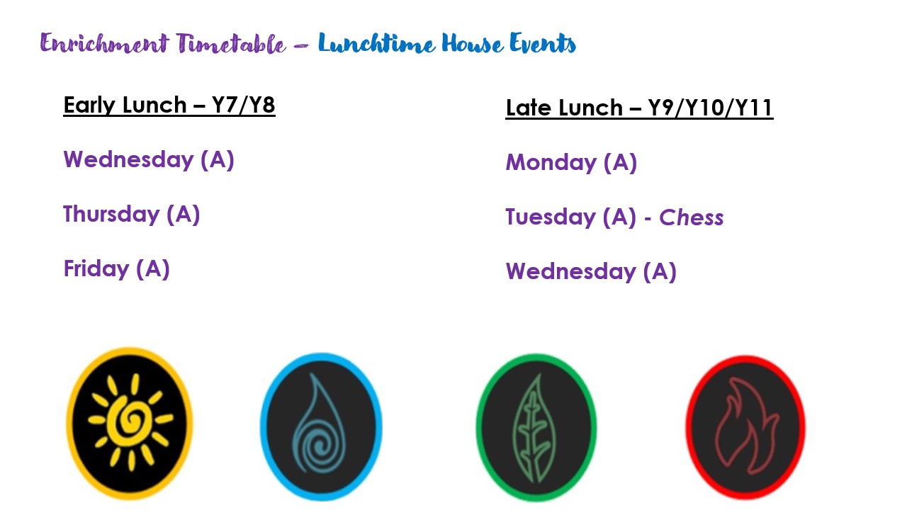 enrichment timetable