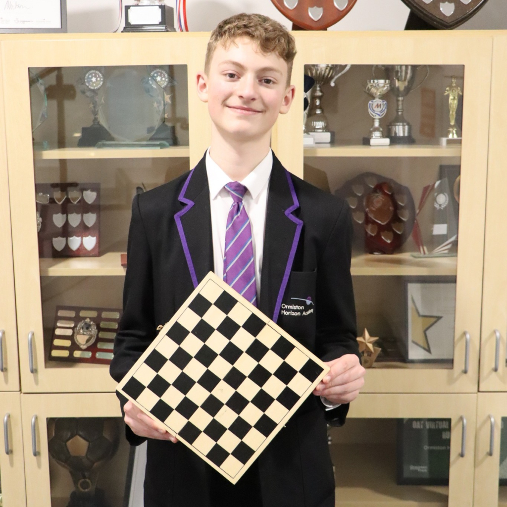 Sonny with chess board