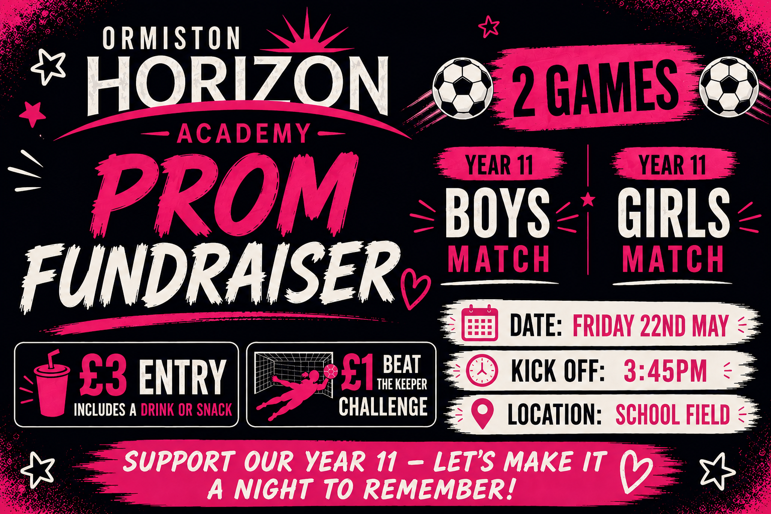 Prom Football Fundraiser